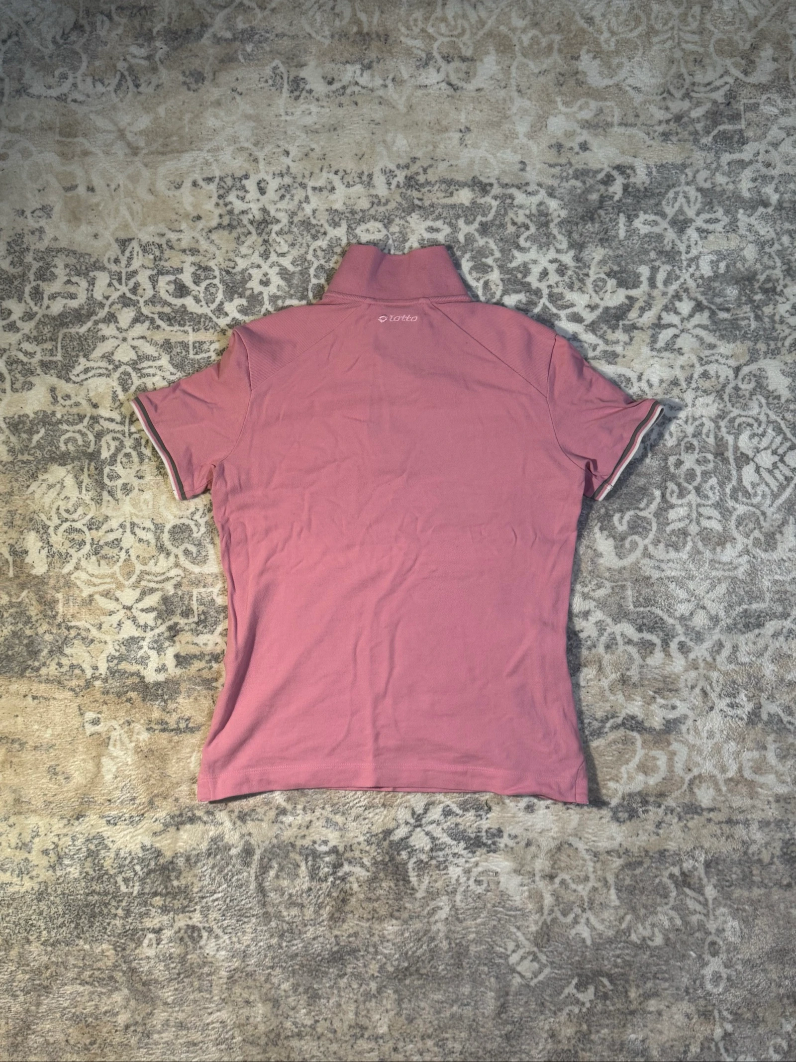 Polo Feroti Rosa Mujer Manga Corta  Vintage – photo 4